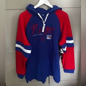 Official New York Rangers NHL Women Royal Blue Hoodie